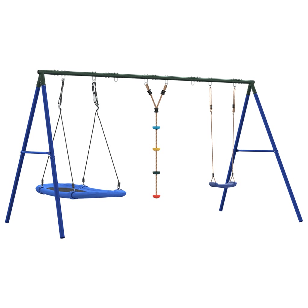 vidaXL Outdoor Swing Set with Swing, Disc Swing, Nest Swing