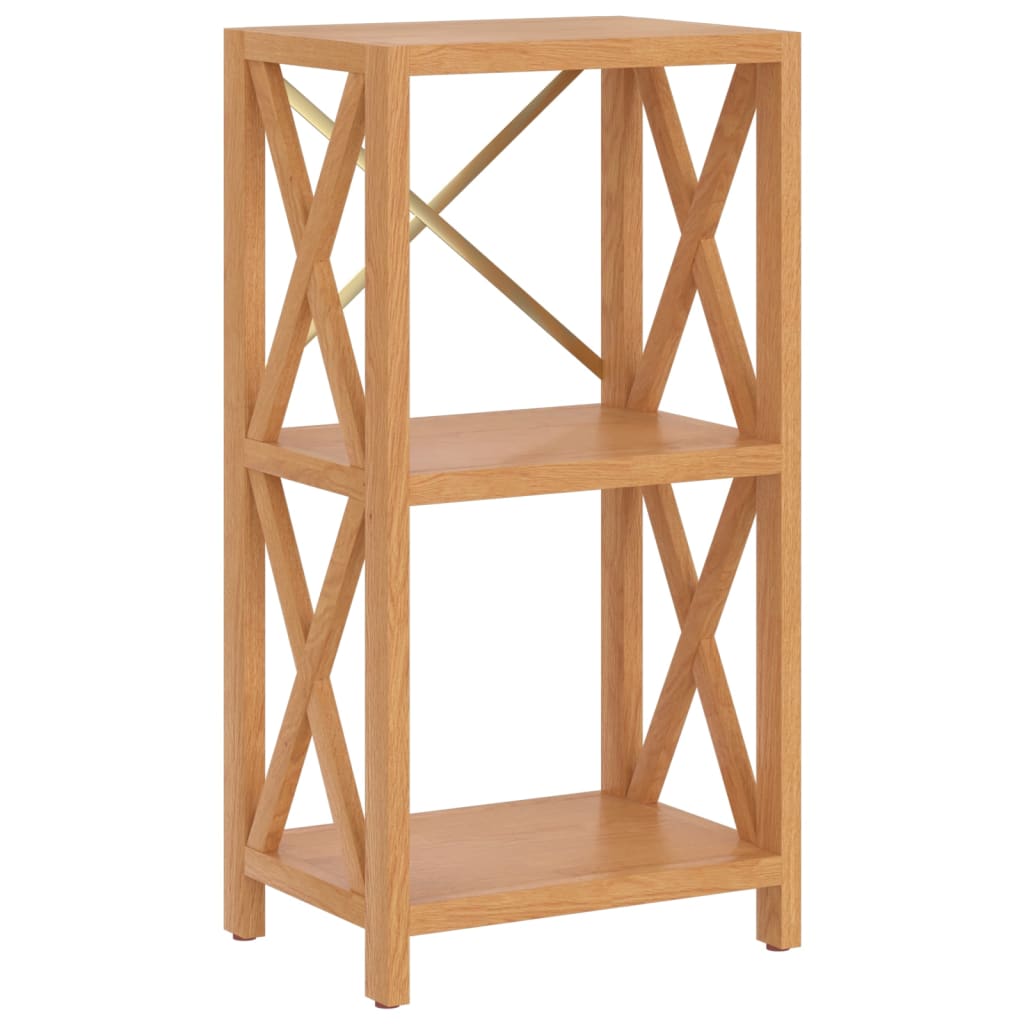 vidaXL 3-Tier Shelf 40x30x78 cm Solid Wood Oak