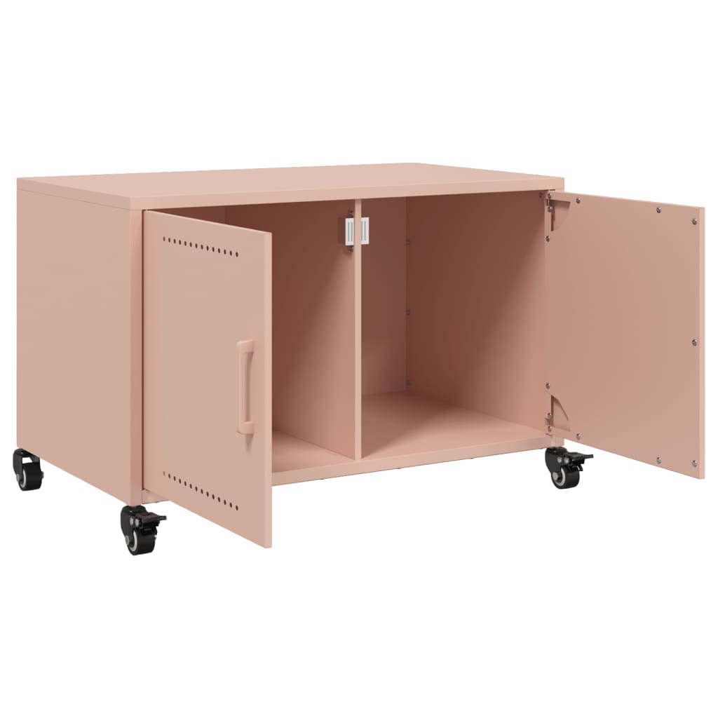 vidaXL TV Cabinet Pink 68x39x43.5 cm Steel