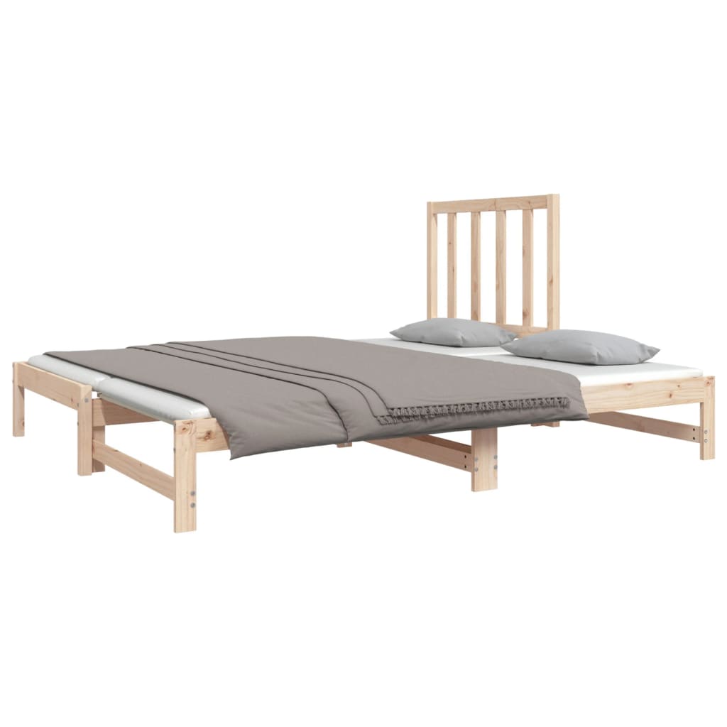 vidaXL Pull-out Day Bed without Mattress 2x(90x190) cm