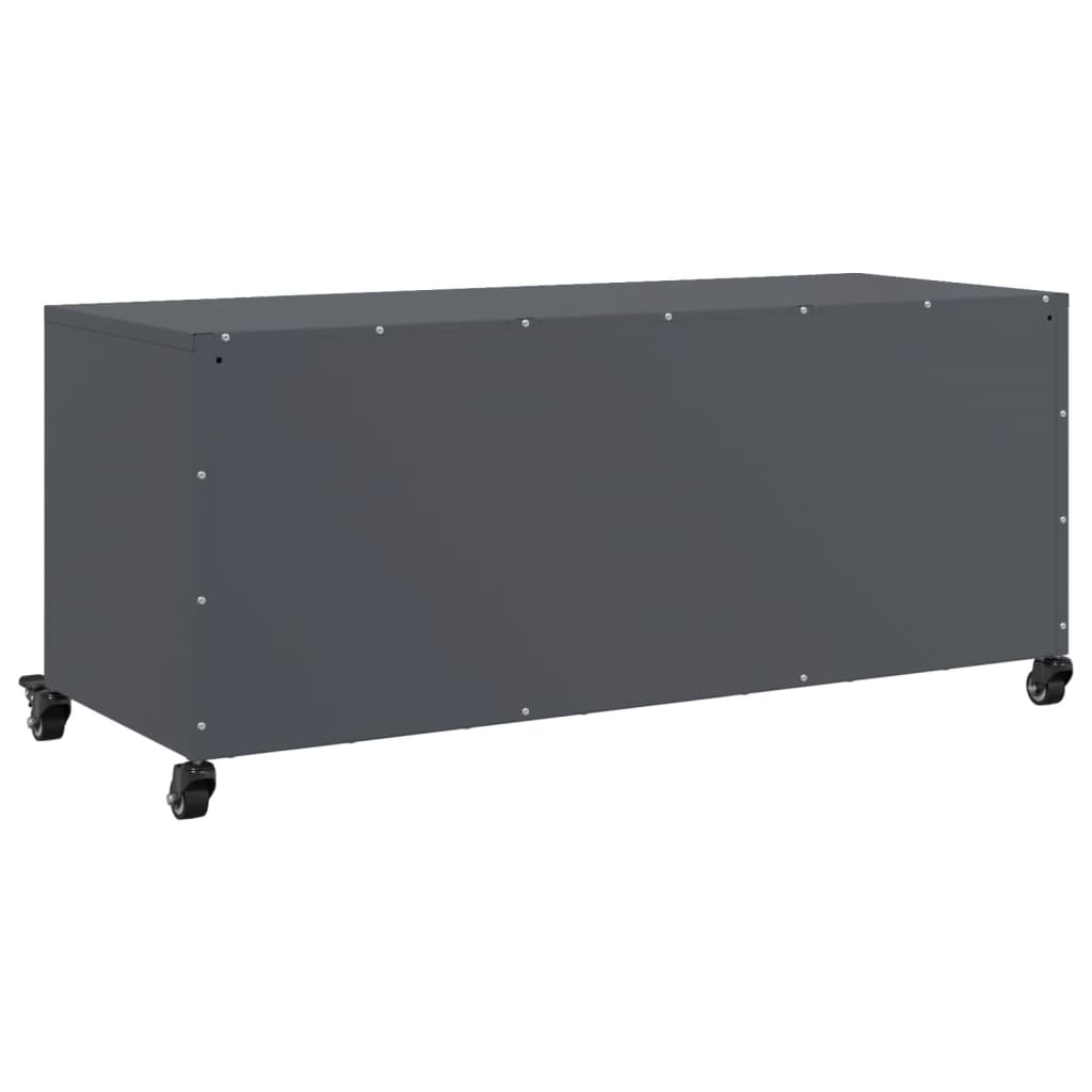 vidaXL TV Cabinet Anthracite 100.5x39x43.5 cm Steel