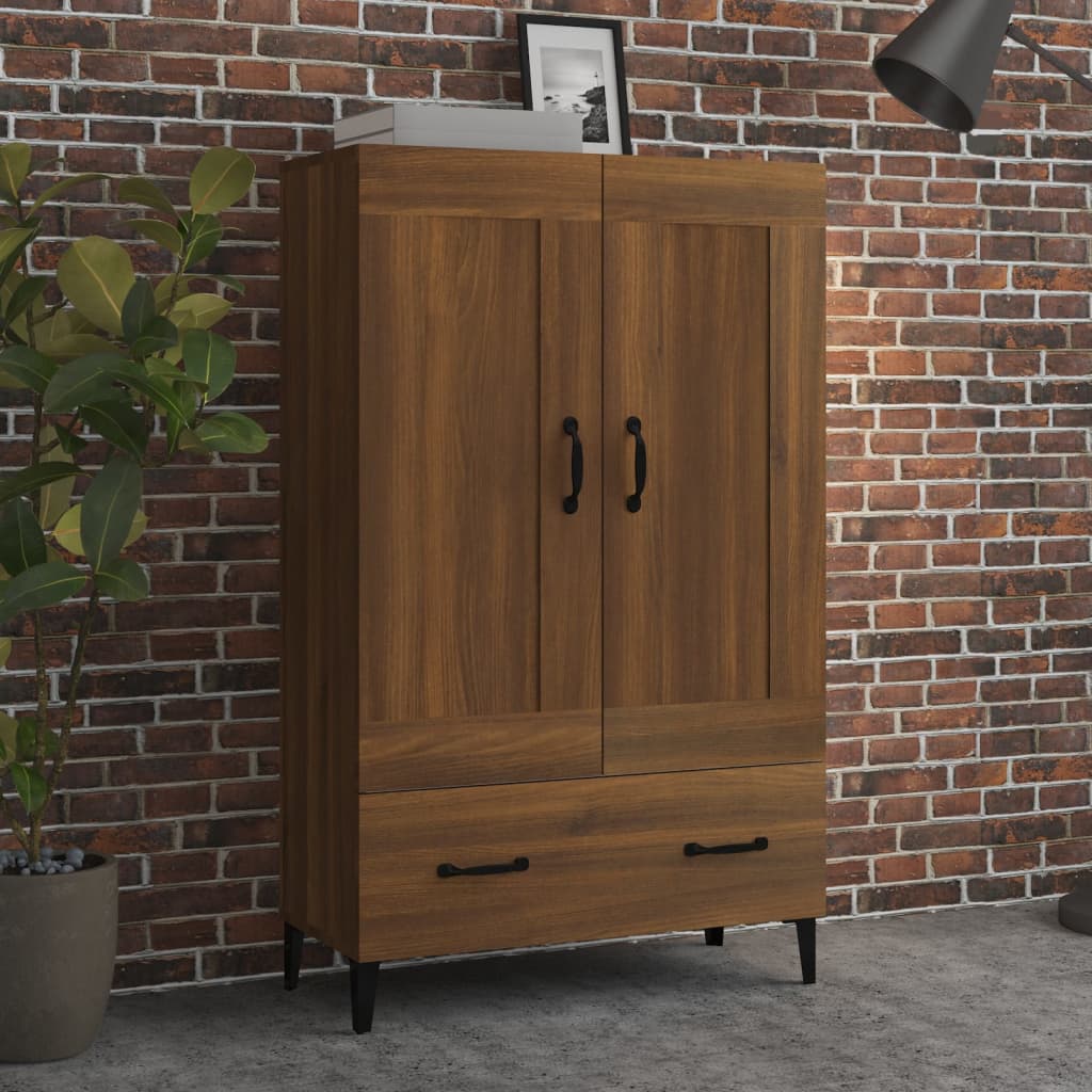 vidaXL Highboard Brown Oak 70x31x115 cm Engineered Wood