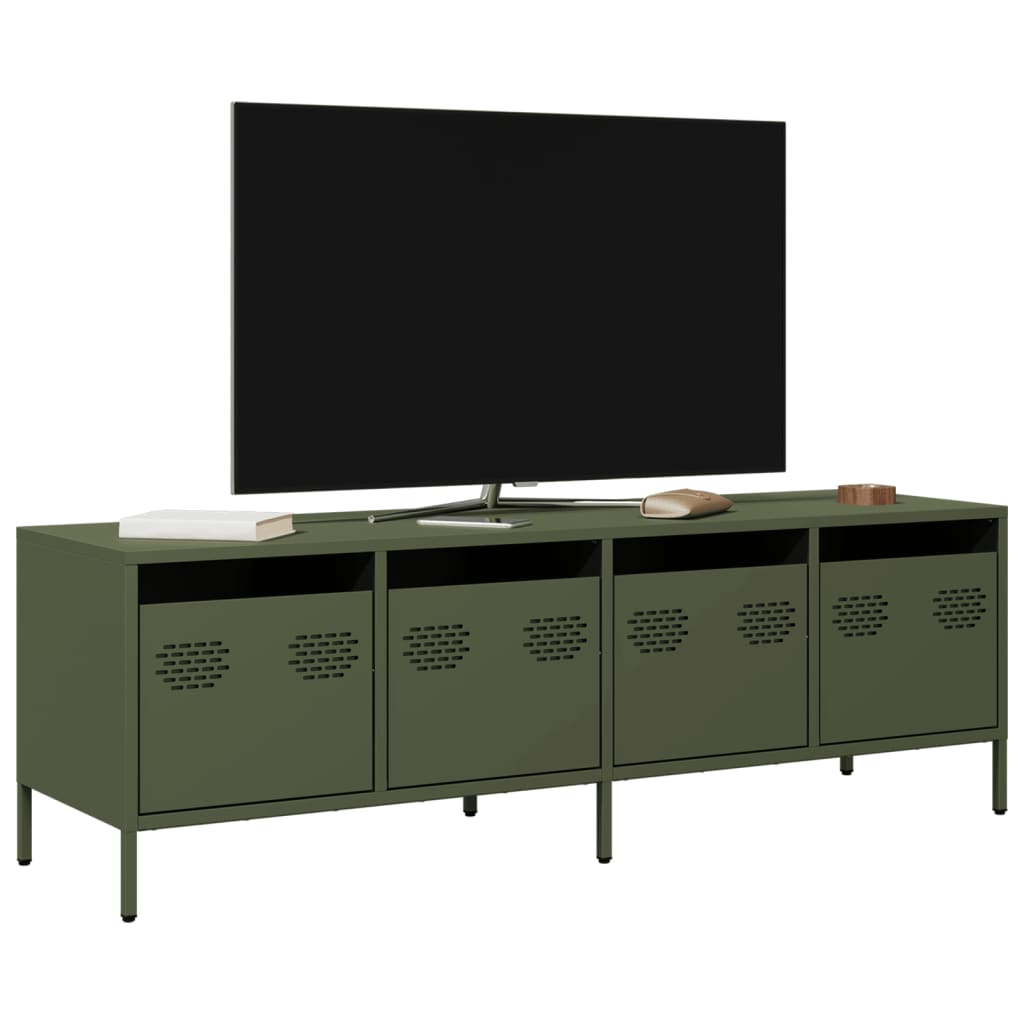 vidaXL TV Cabinet Olive Green 135x39x43.5 cm Cold-rolled Steel