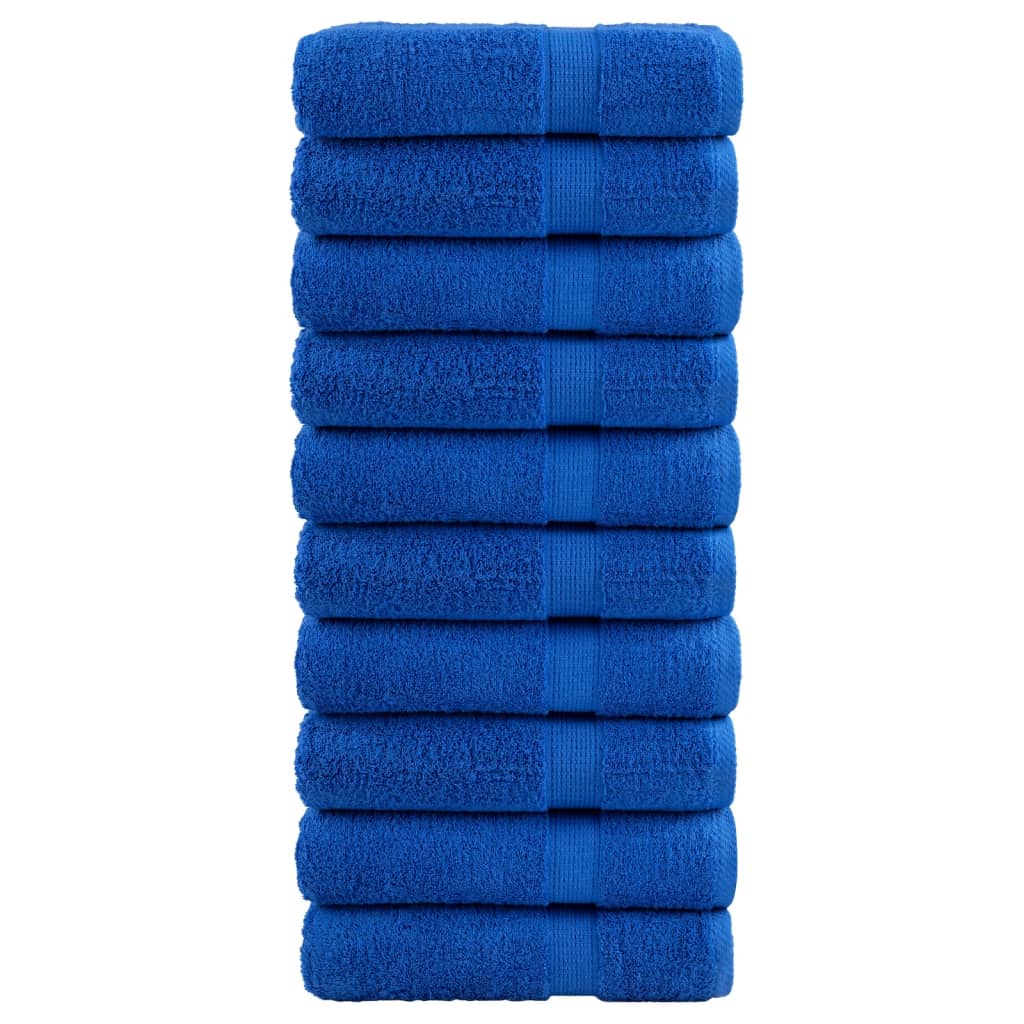 vidaXL Premium Bath Towels SOLUND 10pcs Blue 100x150cm 600gsm