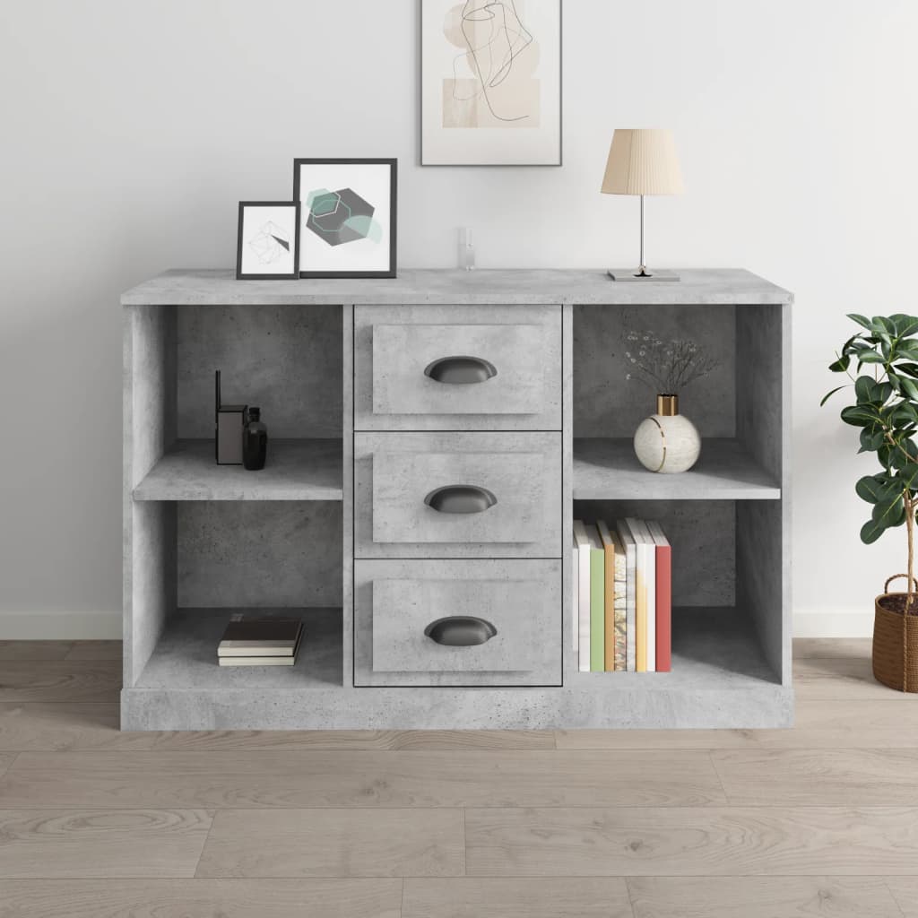 vidaXL Sideboard Concrete Grey 104.5x35.5x67.5 cm Engineered Wood