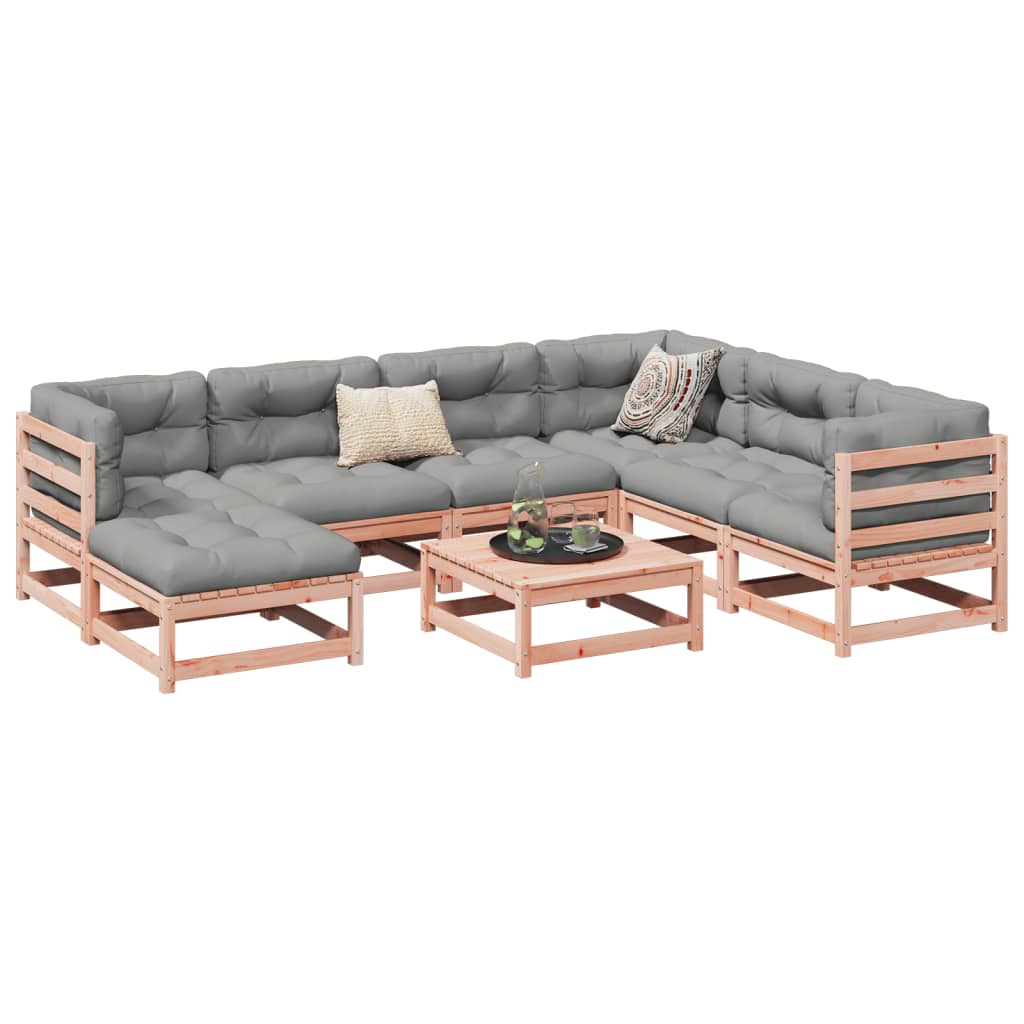 vidaXL 8 Piece Garden Sofa Set Solid Wood Douglas Fir
