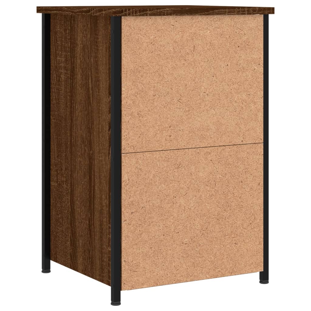 vidaXL Bedside Cabinets 2 pcs Brown Oak 40x36x60 cm Engineered Wood