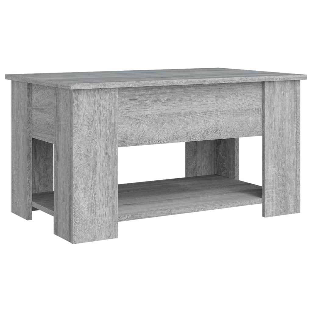 vidaXL Coffee Table Grey Sonoma 79x49x41 cm Engineered Wood