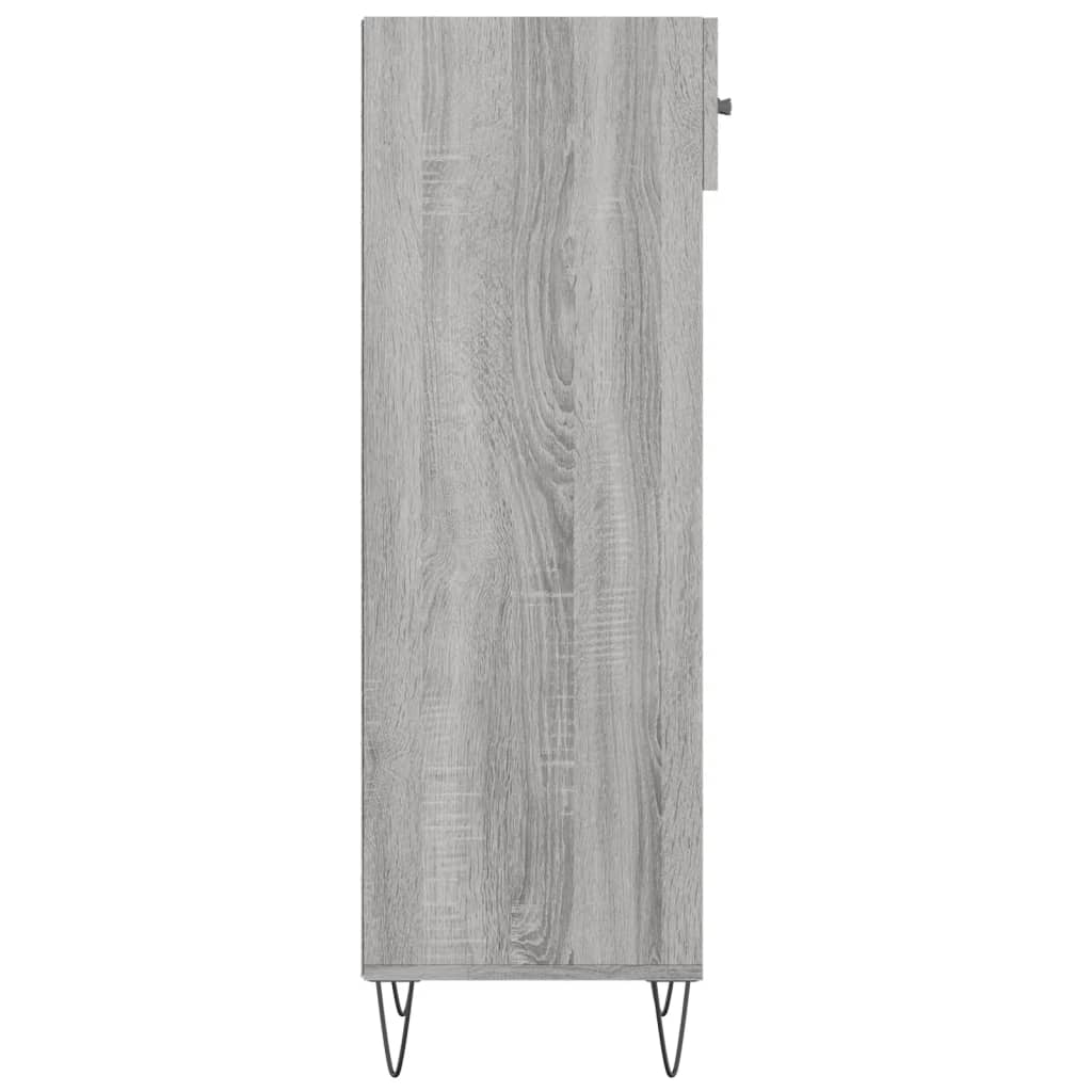 vidaXL Shoe Cabinet Grey Sonoma 30x35x105 cm Engineered Wood