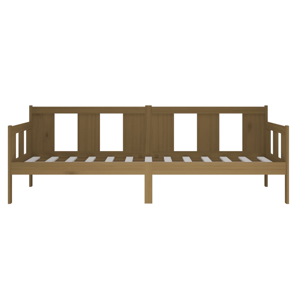 vidaXL Day Bed without Mattress Honey Brown Solid Wood Pine 80x200 cm