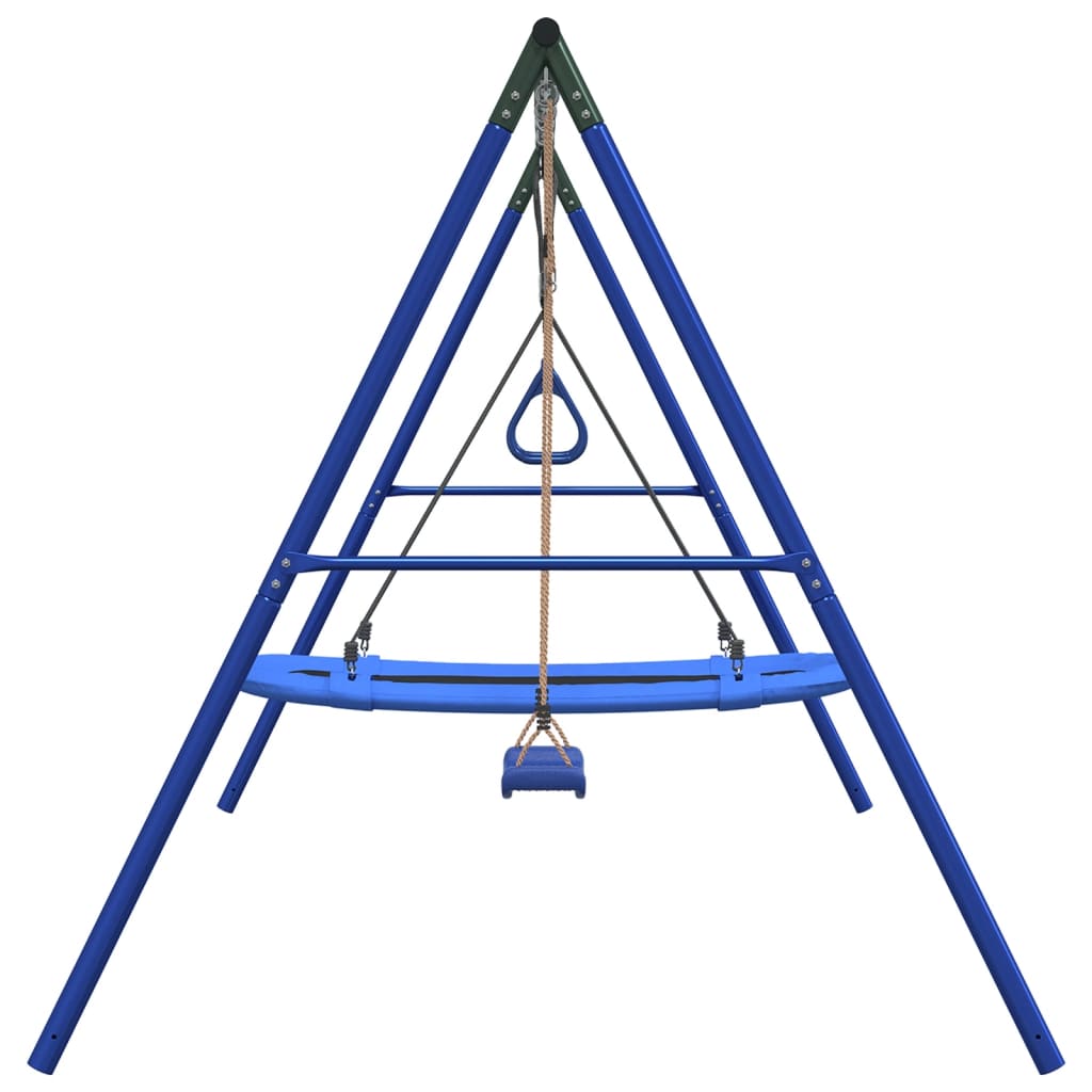 vidaXL Outdoor Swing Set with Swing, Trapeze, Nest Swing