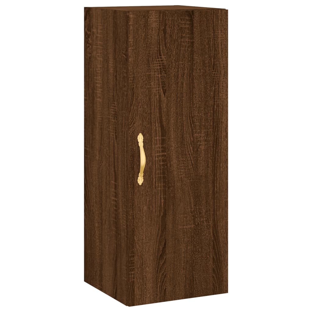 vidaXL Highboard Brown Oak 34.5x34x180 cm Engineered Wood