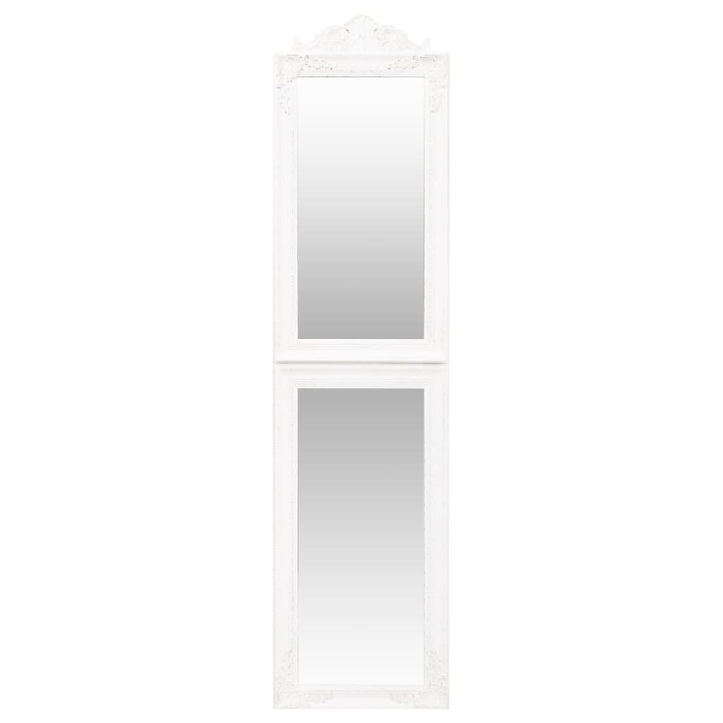 vidaXL Free-Standing Mirror White 45x180 cm