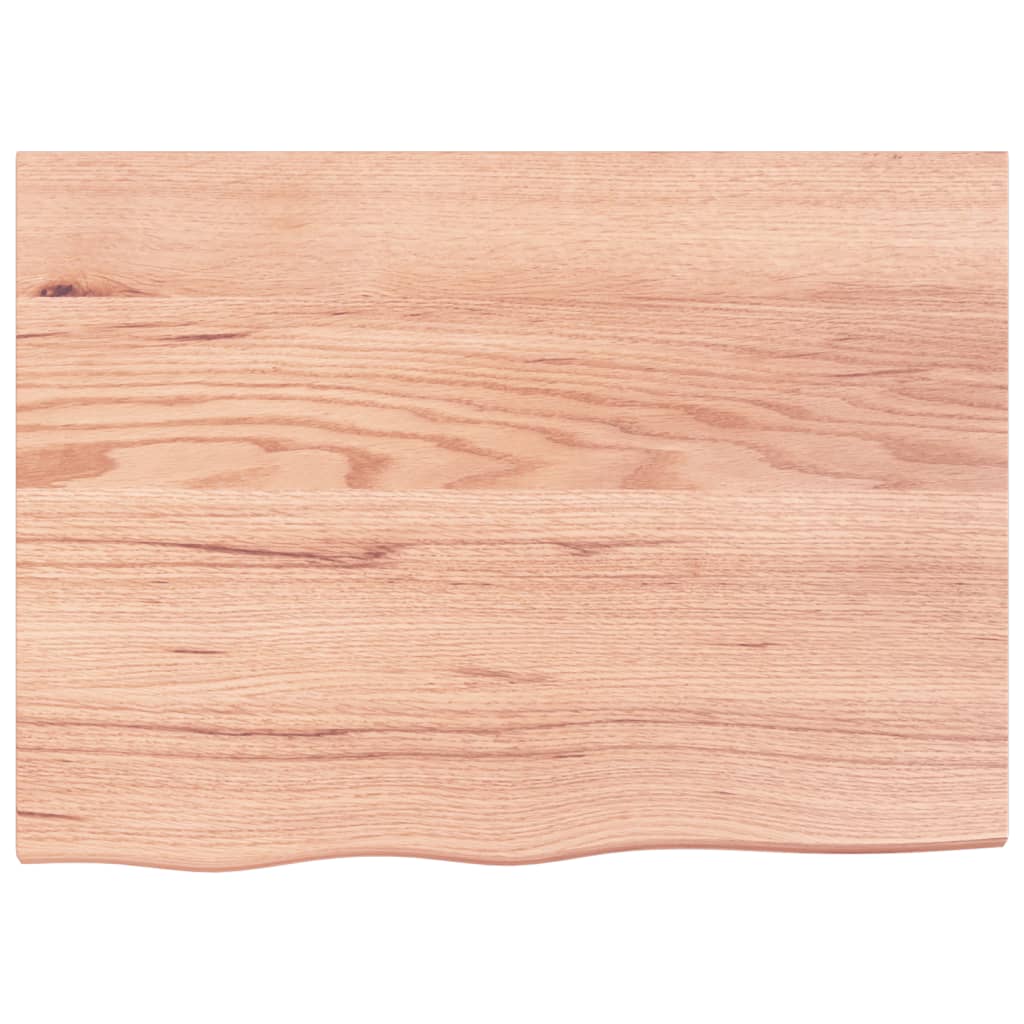 vidaXL Table Top Light Brown 80x60x(2-6) cm Treated Solid Wood Oak