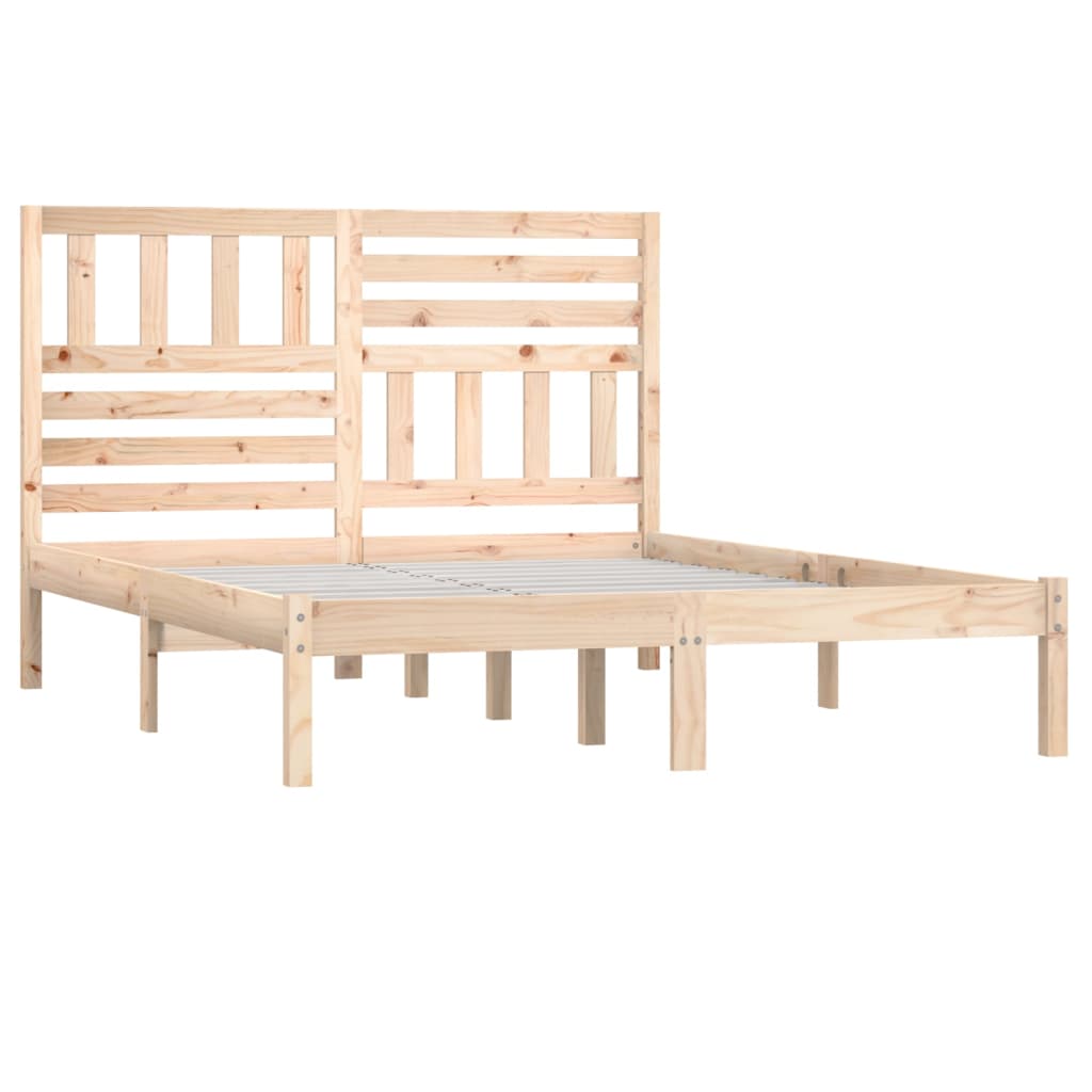 vidaXL Bed Frame without Mattress Solid Wood Pine 120x200 cm