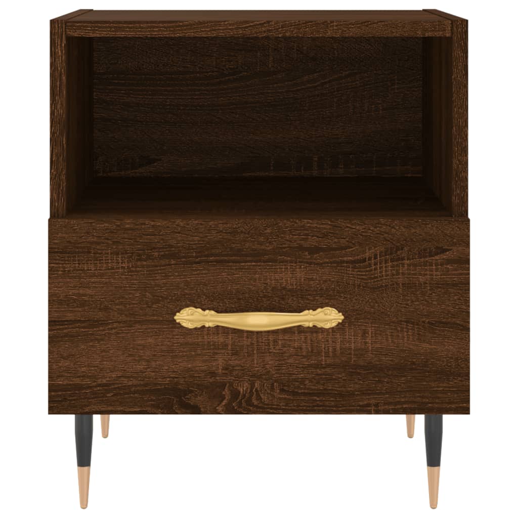 vidaXL Bedside Cabinets 2 pcs Brown Oak 40x35x47.5 cm Engineered Wood