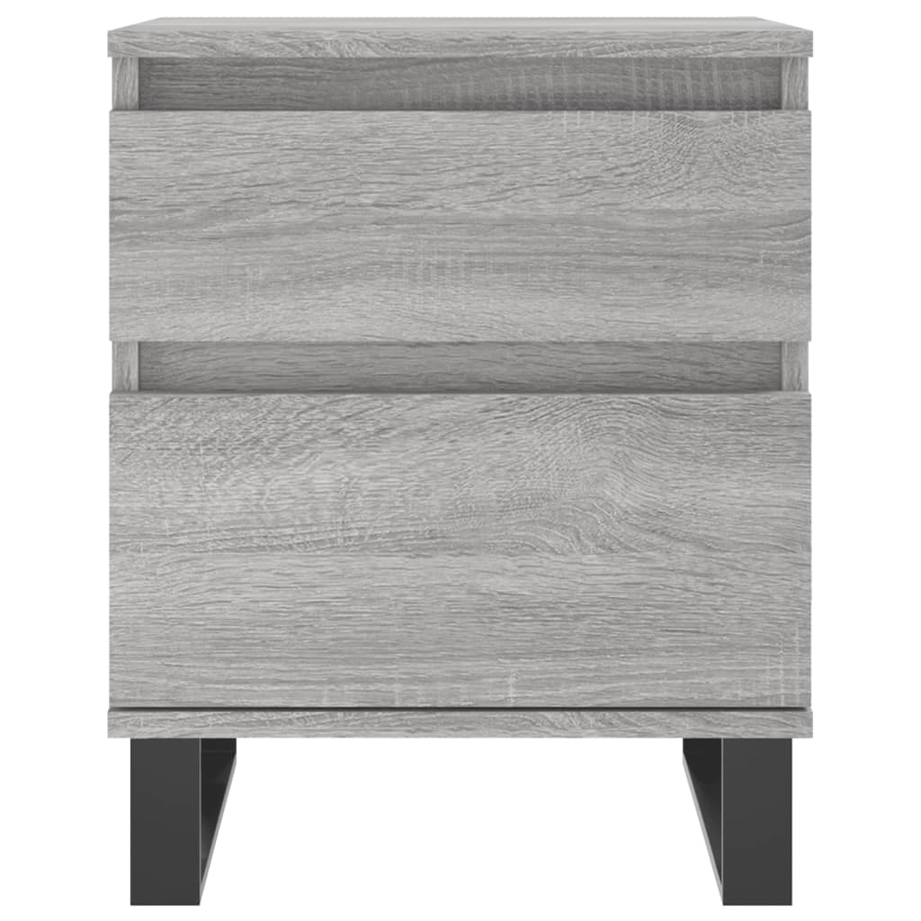 vidaXL Bedside Cabinets 2 pcs Grey Sonoma 40x35x50 cm Engineered Wood