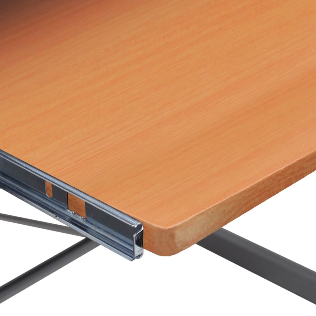 vidaXL Corner Computer Desk Brown 132x112x99 cm Engineered Wood