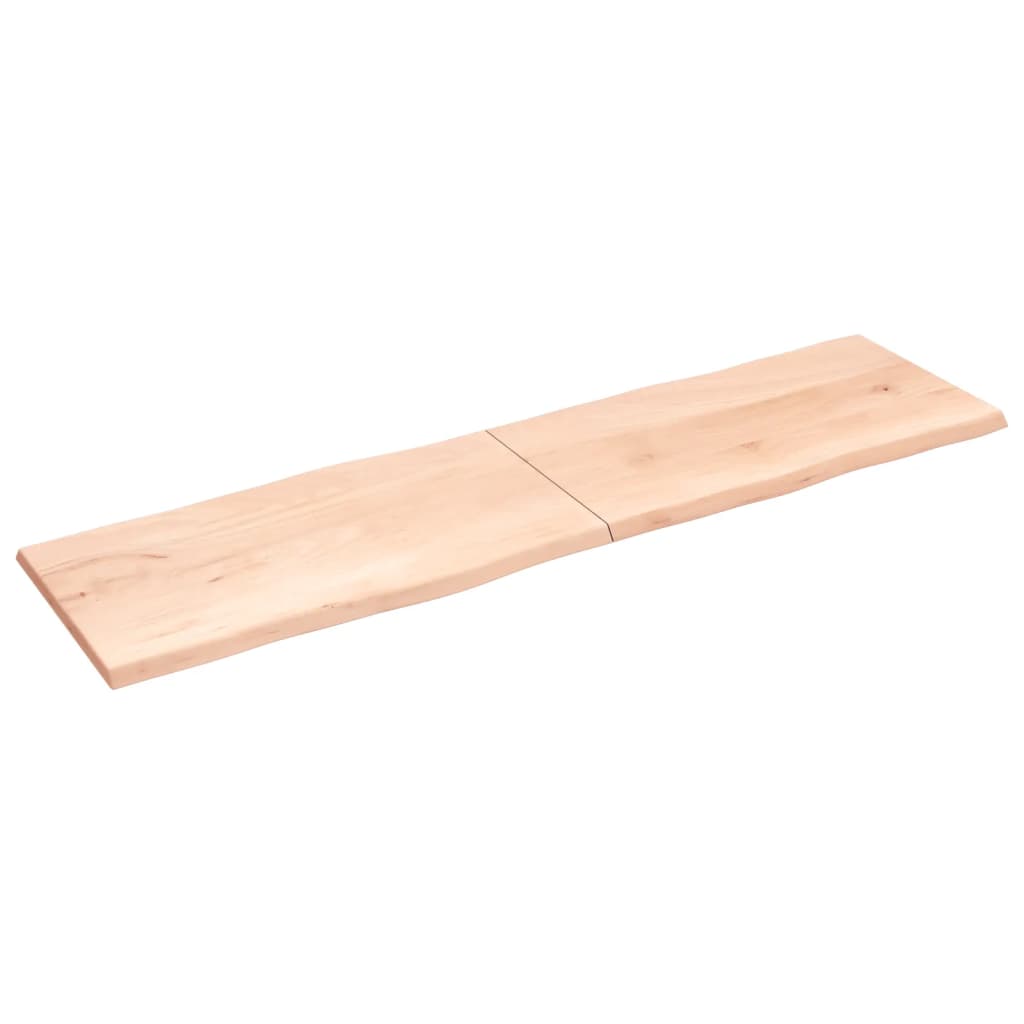 vidaXL Table Top 220x60x(2-4) cm Untreated Solid Wood Live Edge