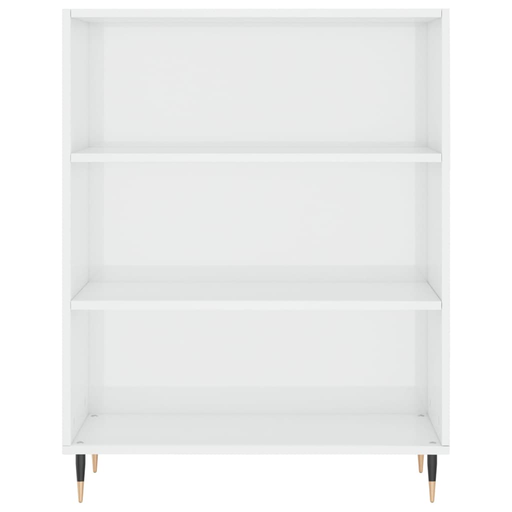 vidaXL Highboard High Gloss White 69.5x34x180 cm Engineered Wood