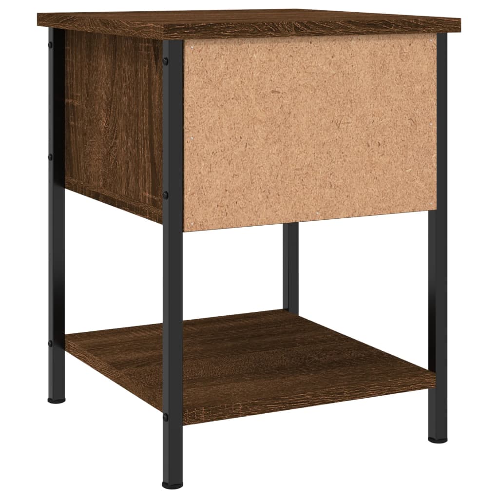 vidaXL Bedside Tables 2 pcs Brown Oak 34x35.5x45 cm Engineered Wood