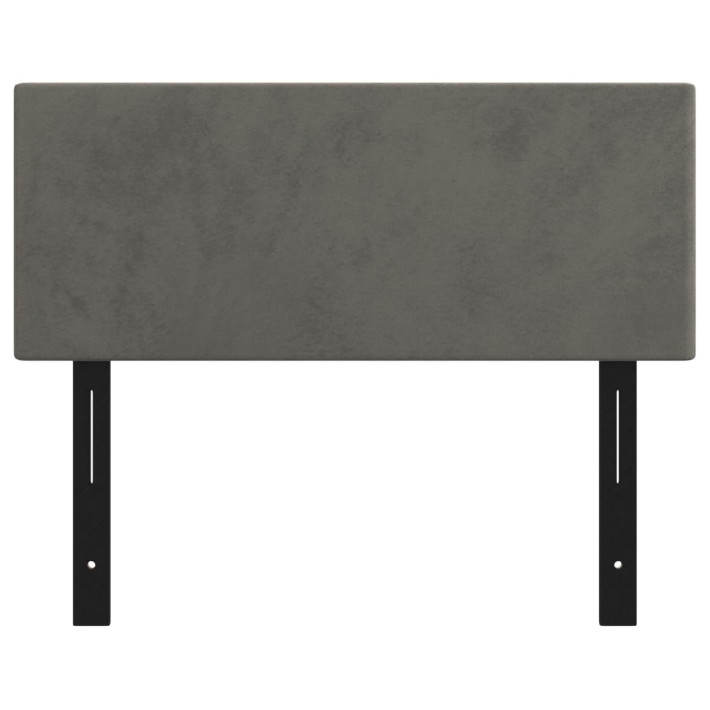 vidaXL Headboard Dark Grey 100x5x78/88 cm Velvet