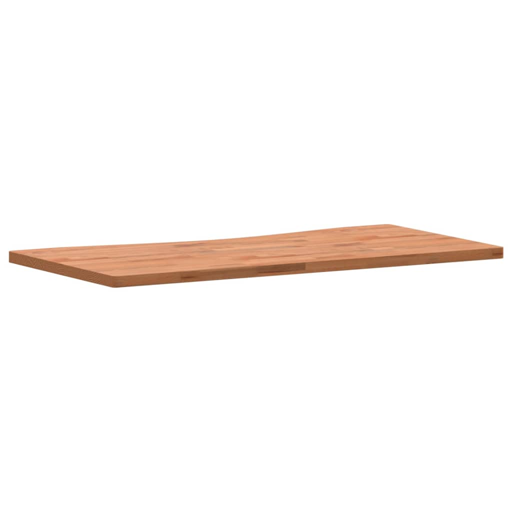 vidaXL Desk Top 100x(45-50)x2.5 cm Solid Wood Beech