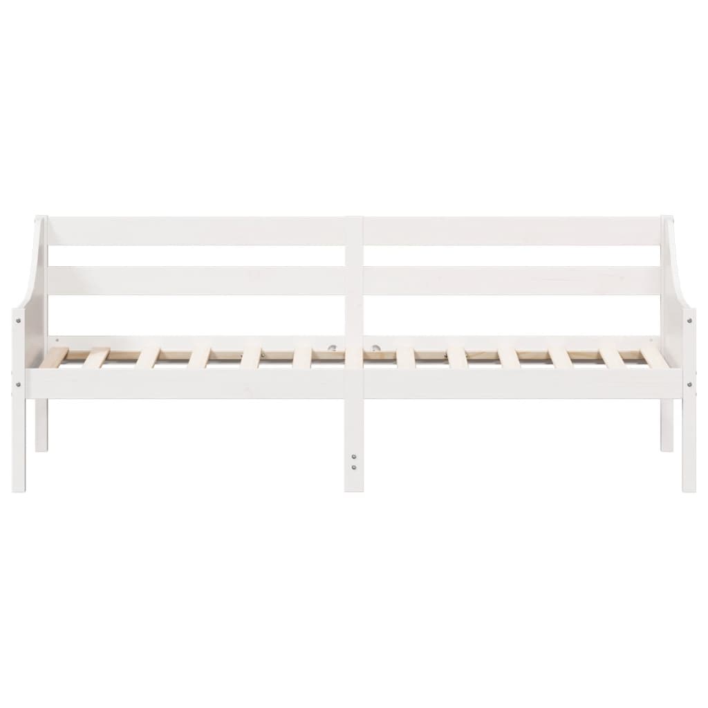 vidaXL Day Bed without Mattress White 90x200 cm Solid Wood Pine