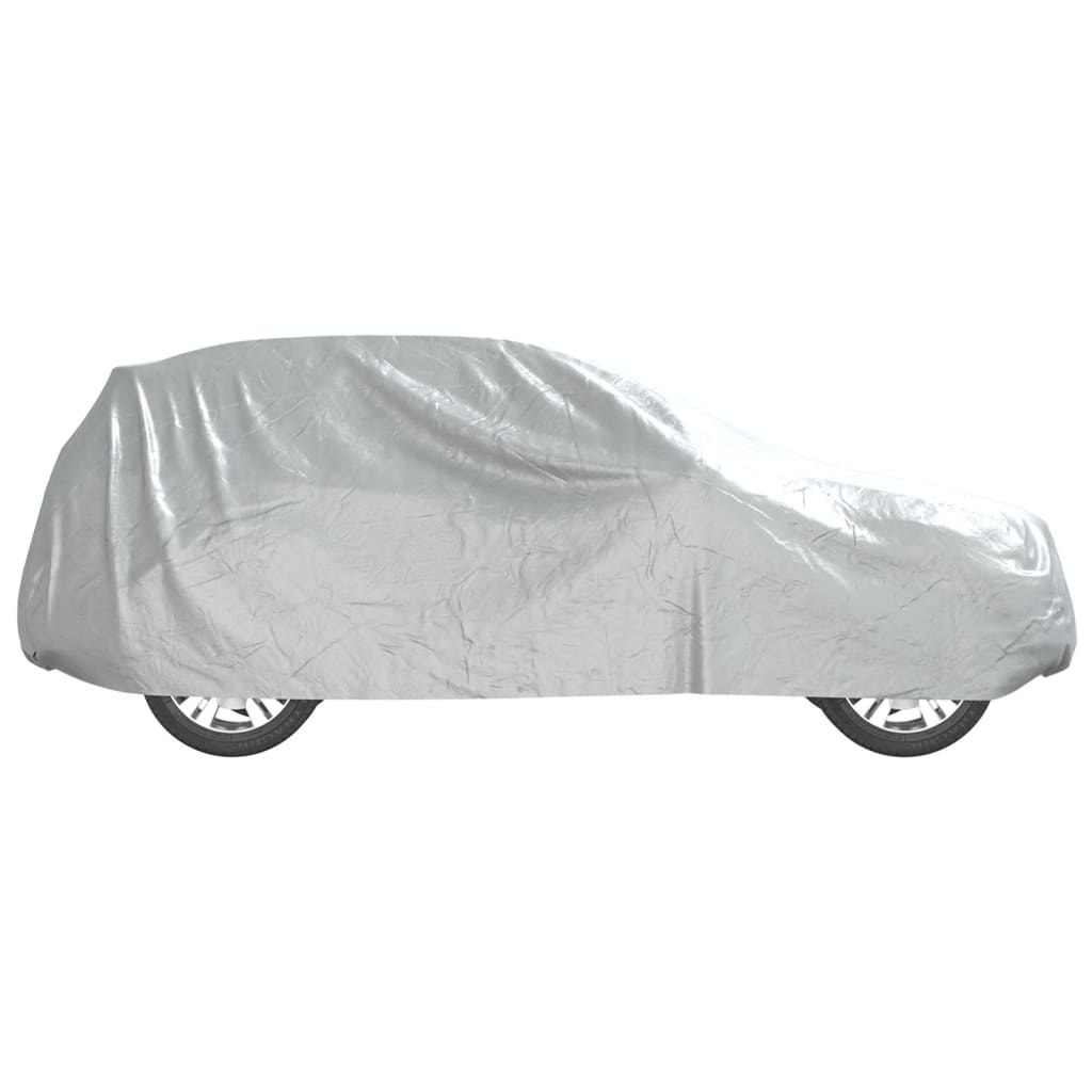 vidaXL Car Cover for SUV with Buckle Straps Full Silver M