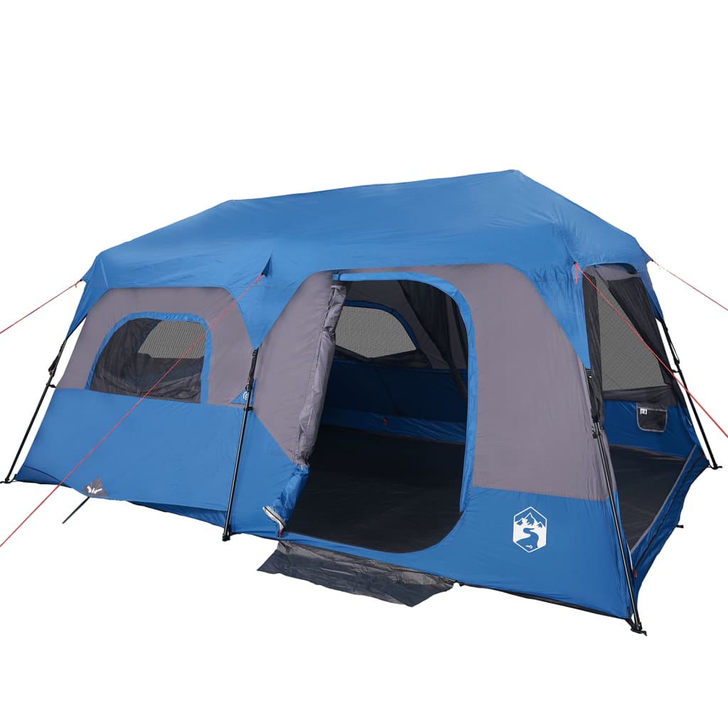 vidaXL Family Tent 9-Person Blue Quick Release Waterproof