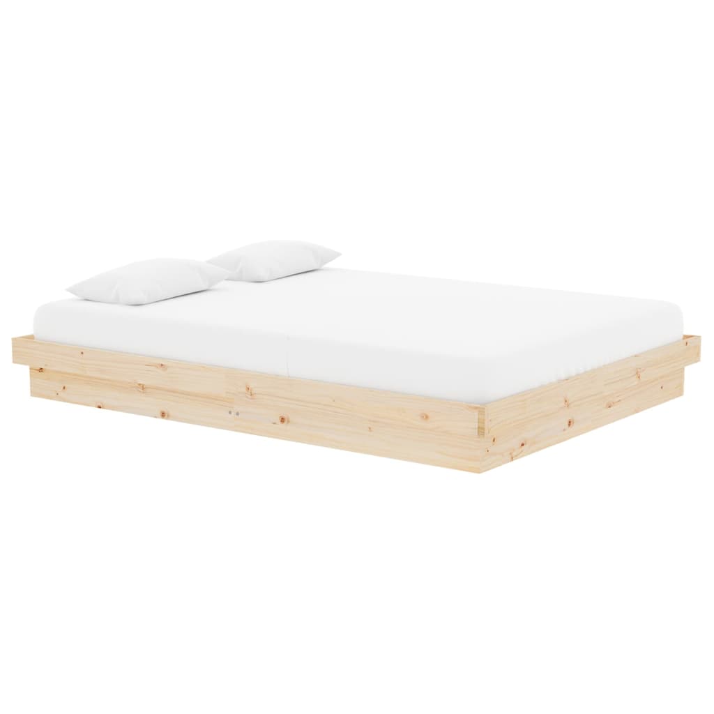 vidaXL Bed Frame without Mattress Solid Wood Double