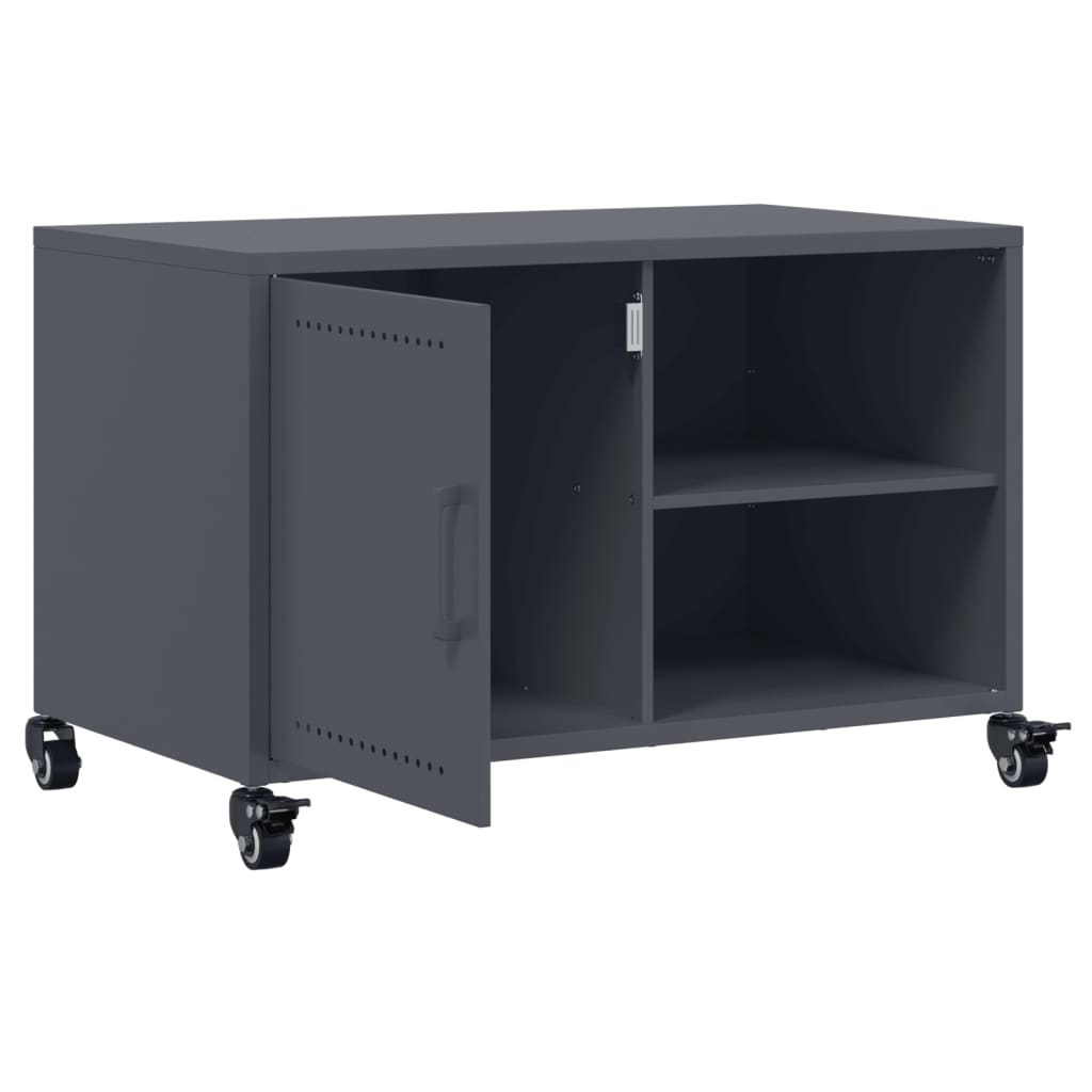 vidaXL TV Cabinet Anthracite 68x39x43.5 cm Steel