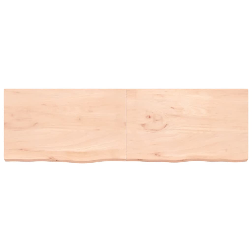 vidaXL Bathroom Countertop 200x60x(2-6) cm Untreated Solid Wood