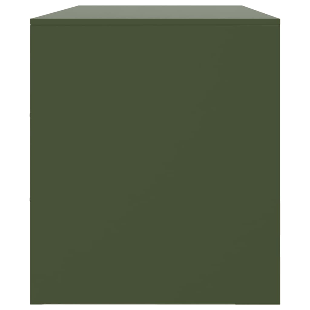 vidaXL TV Cabinet Olive Green 99x39x44 cm Steel