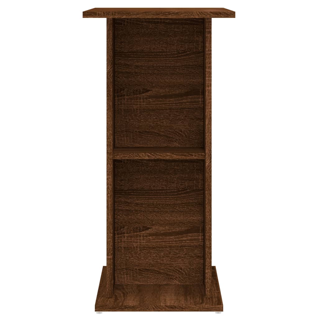 vidaXL Aquarium Stand Brown Oak 60.5x36x72.5 cm Engineered Wood