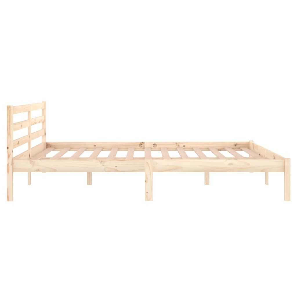 vidaXL Bed Frame without Mattress Solid Wood Pine 160x200 cm