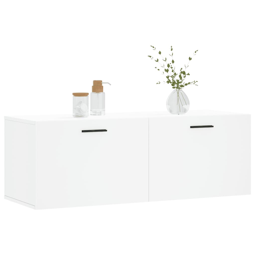 vidaXL Wall Cabinet White 100x36.5x35 cm Engineered Wood