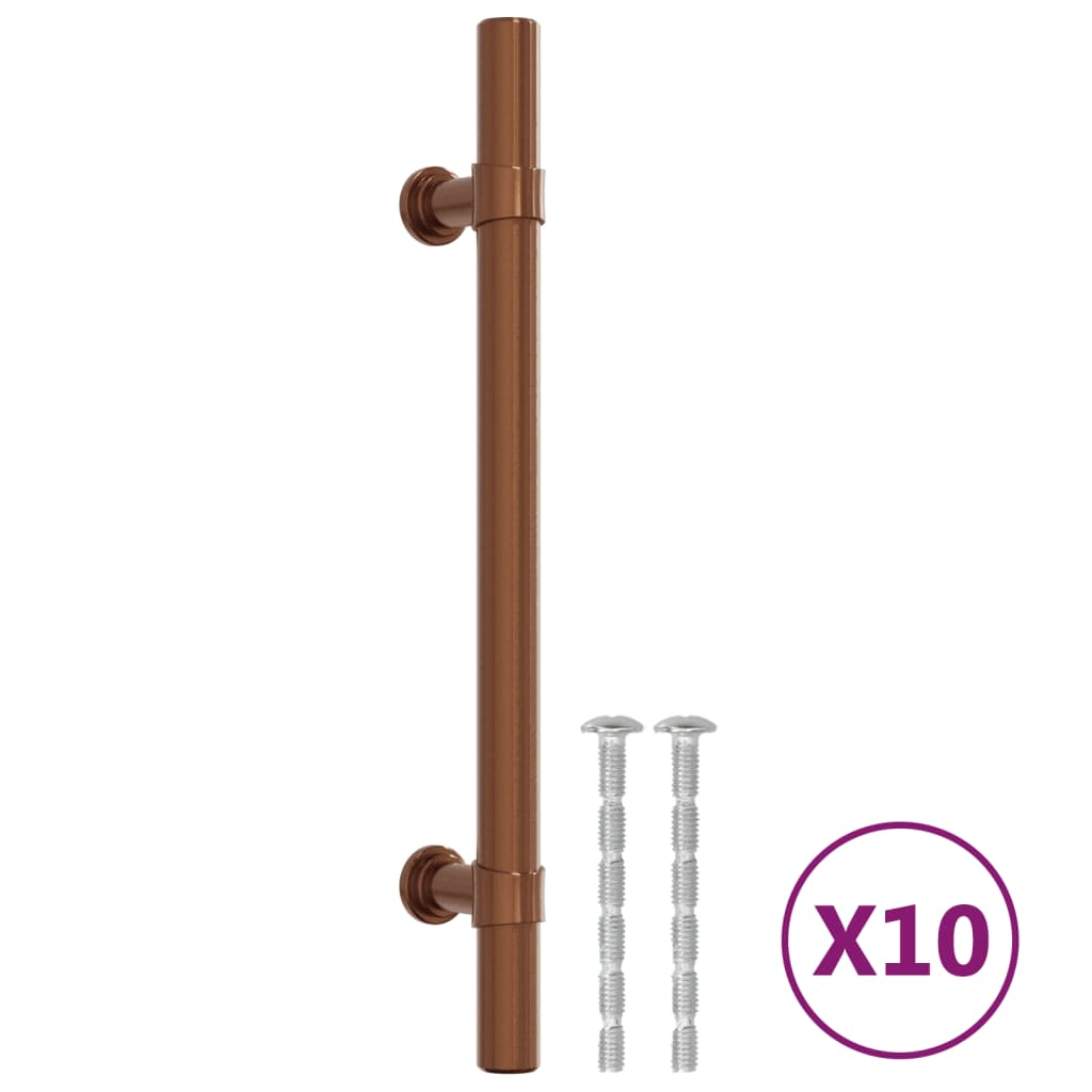 vidaXL Cabinet Handles 10 pcs Bronze 128 mm Stainless Steel