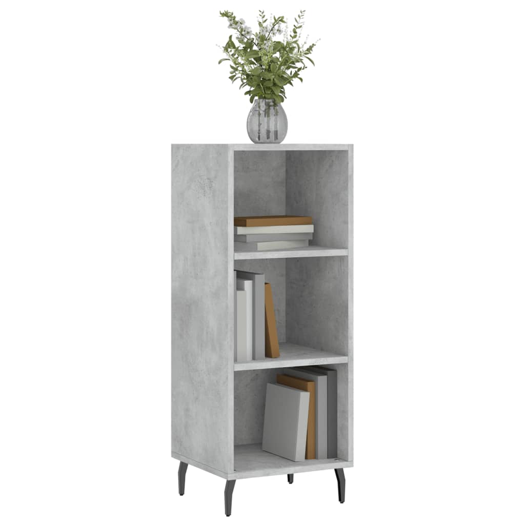 vidaXL Sideboard Concrete Grey 34.5x32.5x90 cm Engineered Wood