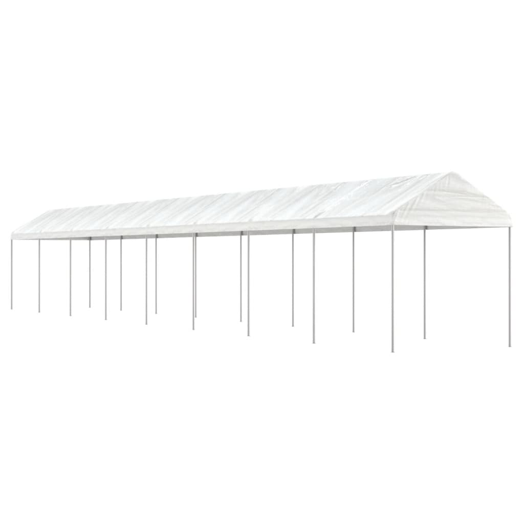 vidaXL Gazebo with Roof White 17.84x2.28x2.69 m Polyethylene