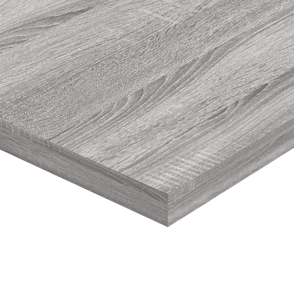 vidaXL Wall Shelves 4 pcs Grey Sonoma 40x40x1.5 cm Engineered Wood