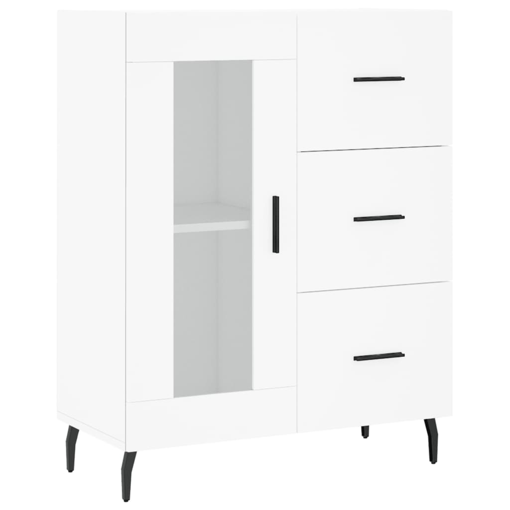 vidaXL Highboard White 69.5x34x180 cm Engineered Wood