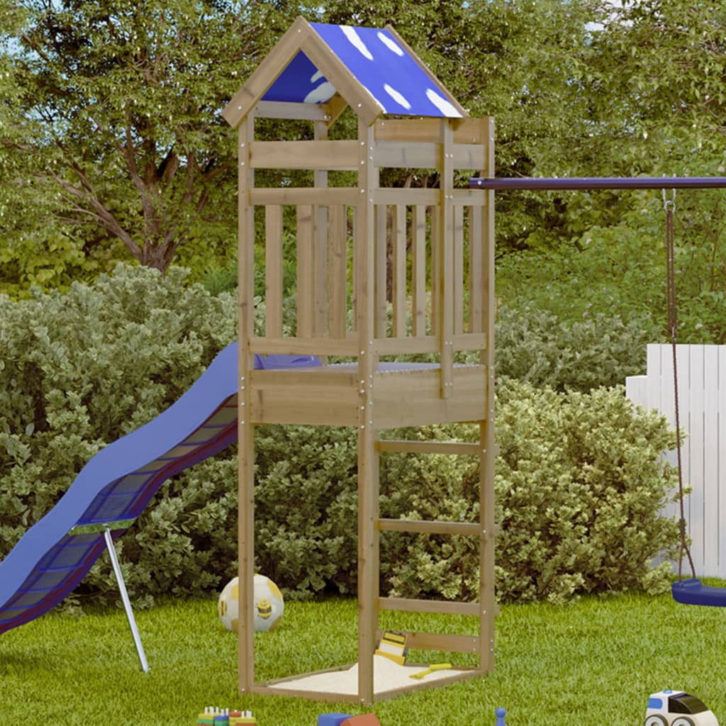 vidaXL Play Tower 85x52.5x239 cm Impregnated Wood Pine