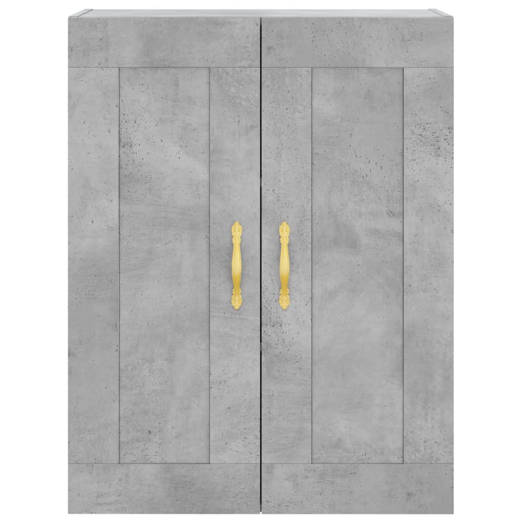 vidaXL Wall Mounted Cabinets 2 pcs Concrete Grey Engineered Wood