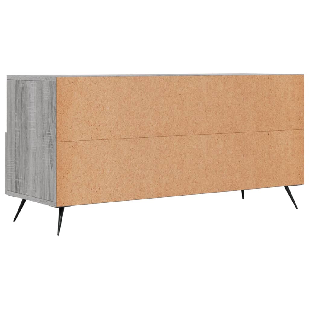 vidaXL TV Cabinet Grey Sonoma 102x36x50 cm Engineered Wood