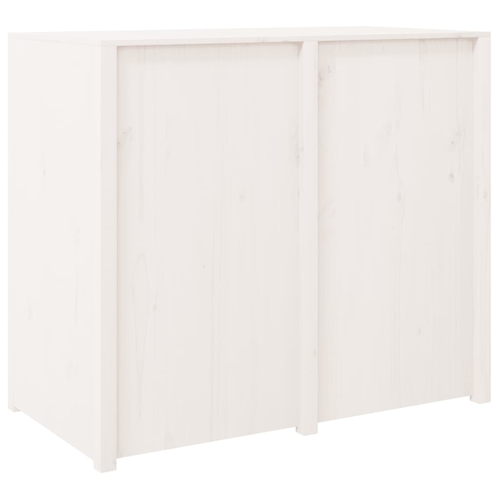 vidaXL Outdoor Kitchen Cabinet White 106x55x92 cm Solid Wood Pine