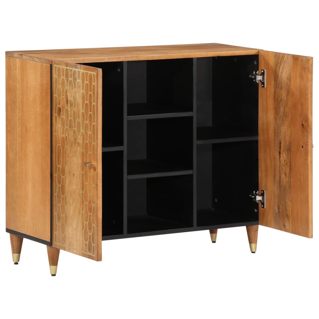 vidaXL Side Cabinet 90x33x75 cm Solid Wood Mango