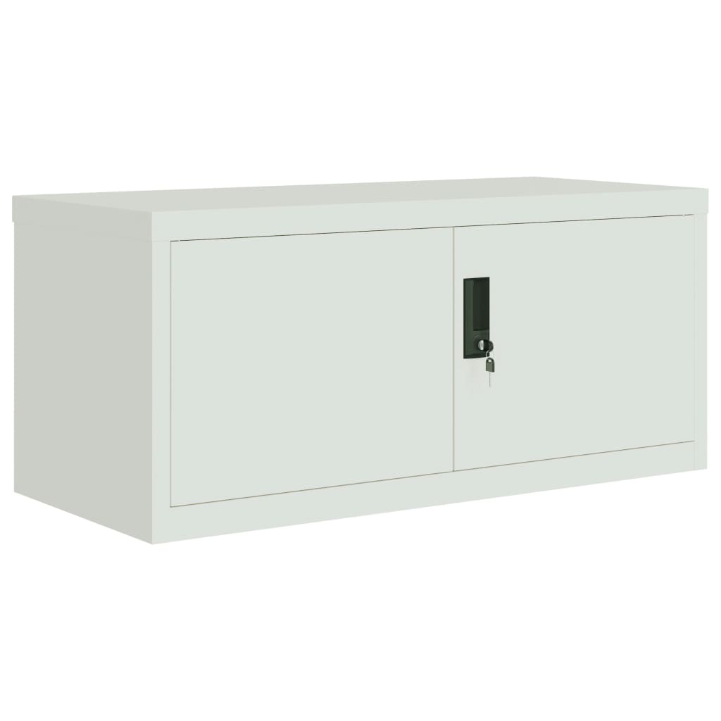 vidaXL File Cabinet Light Grey 90x40x130 cm Steel