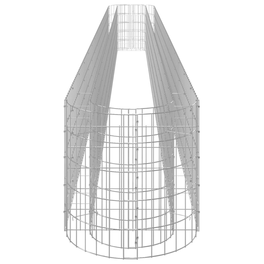 vidaXL Gabion Raised Bed Galvanised Iron 540x50x50 cm