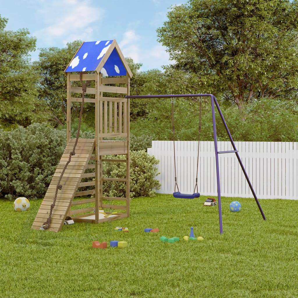 vidaXL Outdoor Playset Impregnated Wood Pine